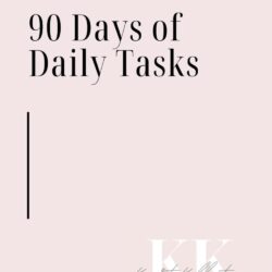 90 DAYS OF DAILY TASKS- pink: Network Marketing Schedule & Tracker